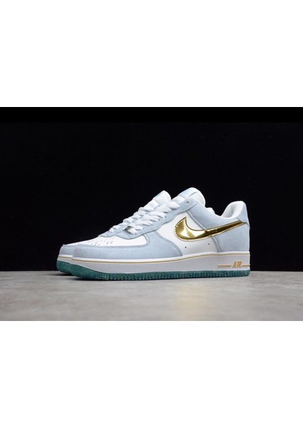 Air Force 1 07 AN20 White Psychic Blue Metallic Gold CT9963-100 modelleri