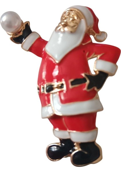 Sevimli Noel Baba Broş