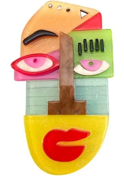 Modern Tasarım Mask Broş