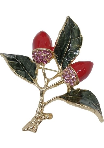 Trend '' Tomurcuk Açan Çiçek '' Figürlü Broş fiyatları