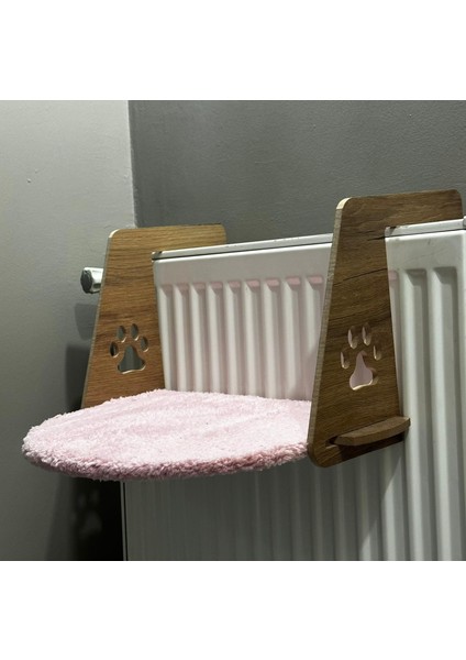 Kalorifer Petek Radyatör Yatağı Kedi Peluş Kalorifer Yatağı (Kolay Montaj Geçmeli Sistem)