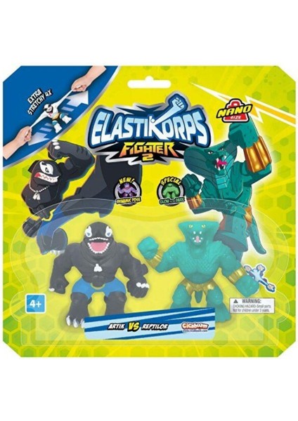 Elastikorps Fighters Nano Mini Ikili Paket 31896 Artik & Reptilor