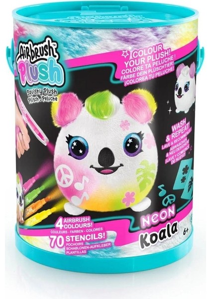 Oyuncak Airbrush Plush Squishy Peluş Neon 55230 Koala fırsatları
