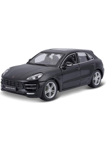 Burago 1:24 Ölçekli Porsche Macan Model Araba Siyah