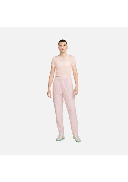 Sportswear Essential Slim Crop-Top Pembe Kadın Tişört fırsatları