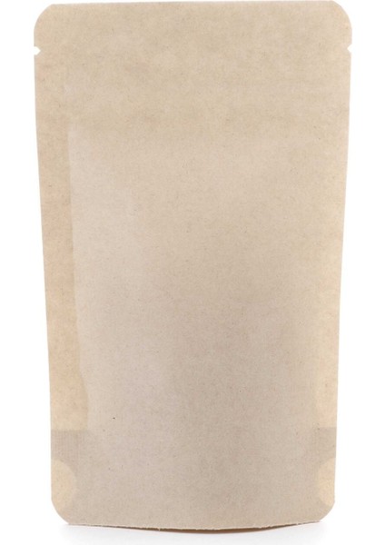 Kraft Aluminyum Kilitli Doypack Ambalaj 20 x 30 + 5 cm. 1000 Gr. -500 Adet