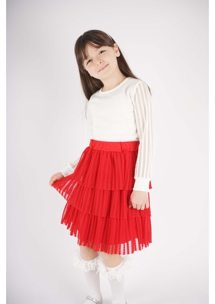 23 Nisan 29 Ekim Konsept Kol Tül Detaylı Kat Kat Tütü Etekli Takım modelleri