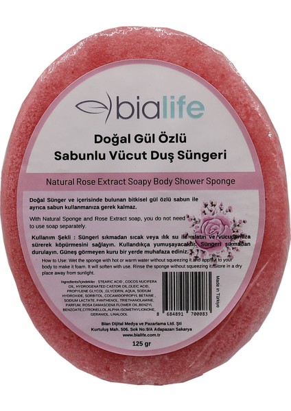 Gül Özlü Doğal El Yapımı Sabunlu Vücut Duş Süngeri modelleri