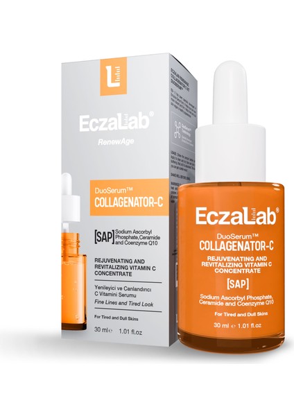 Renewage Collagenator Duoserum® | C Vitaminli Kolajen Destekleyici Cilt Serumu