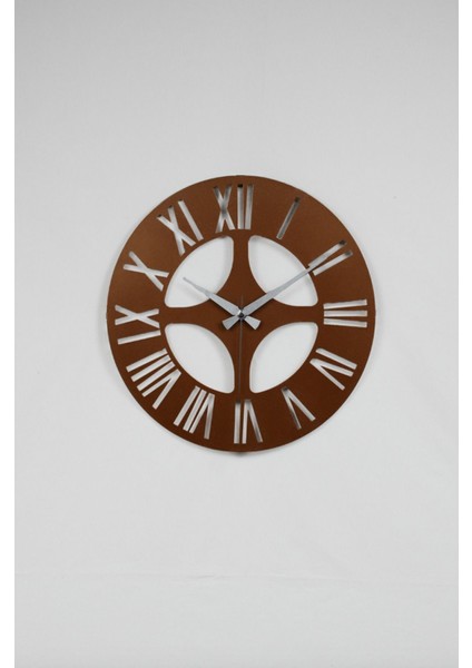 Modern metal duvar saati, 40x40 cm, bakır renk, şık ve sessiz mekanizma ile tarzınızı tamamlar modelleri