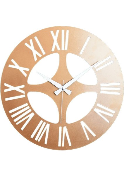 Modern metal duvar saati, 40x40 cm, bakır renk, şık ve sessiz mekanizma ile tarzınızı tamamlar indirimleri