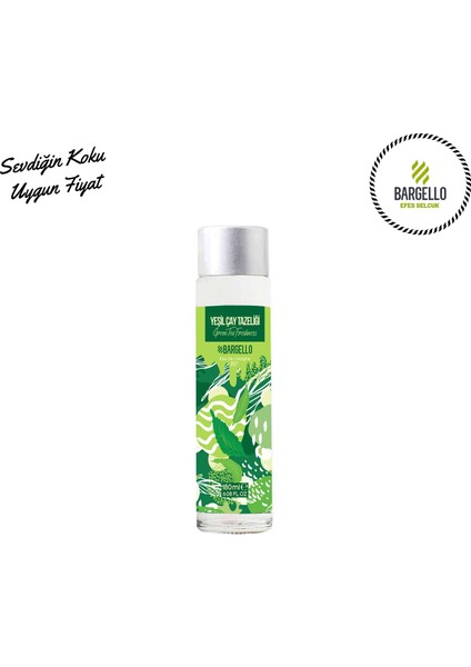 Yeşil Çay 180 ml Cam Dökme Kolonya Edc -Bes