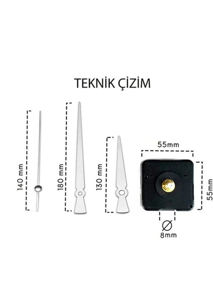 Modern kare gümüş saat mekanizması, sessiz ve şık tasarım, askılı uyum sağlar fiyatları
