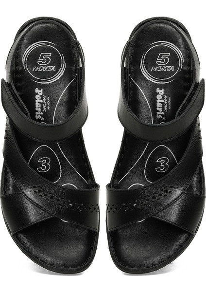 161884.Z5FX Siyah Kadın Comfort Sandalet