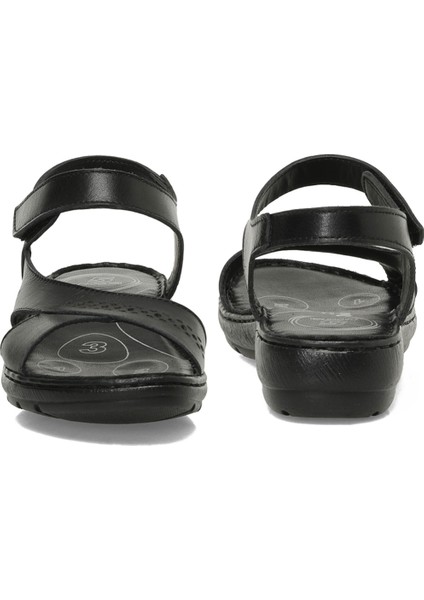 161884.Z5FX Siyah Kadın Comfort Sandalet