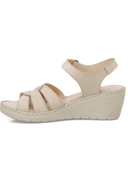 161886.Z5FX Bej Kadın Comfort Sandalet
