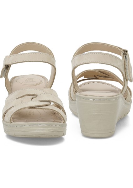 161886.Z5FX Bej Kadın Comfort Sandalet
