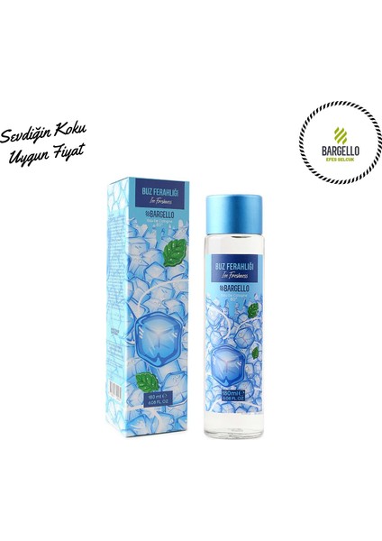 Buz Ferahlığı 180 ml Cam Dökme Kolonya Edc -Bes