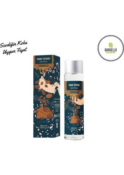 Kahve Tutkusu 180 ml Cam Dökme Kolonya Edc -Bes