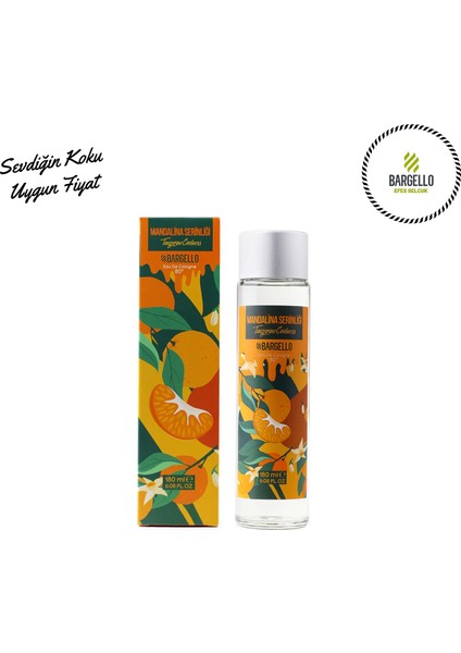 Mandalina Serinliği 180 ml Cam Dökme Kolonya Edc -Bes