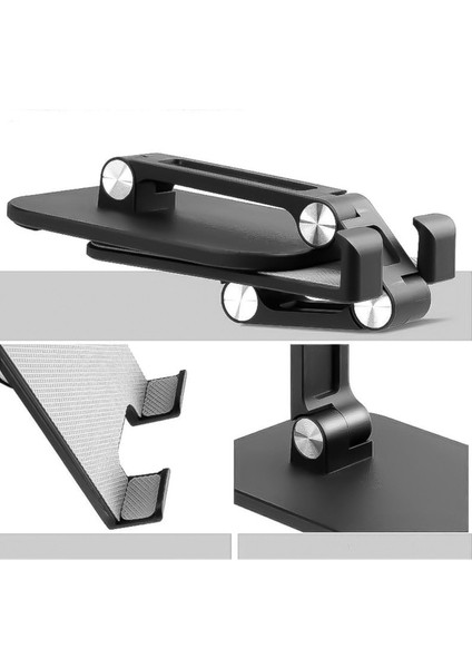 Katlanabilir Siyah Masaüstü Telefon Tutucu ve Standı / Ayarlanabilir Stand indirimleri