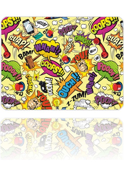 Mouse Pad 40X30 cm Funny Figures Ilyuka MP524030 Gaming Oyuncu Dikişli Kenar Pürüzsüz Yüzey Kaymaz Kauçuk Taban