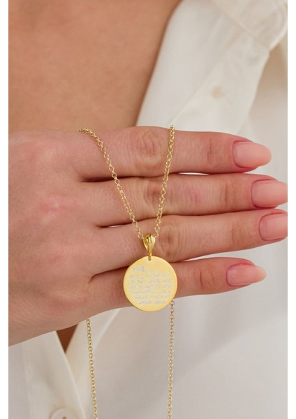 Ayet-El Kürsi 925 Ayar Gümüş Kadın Kolye