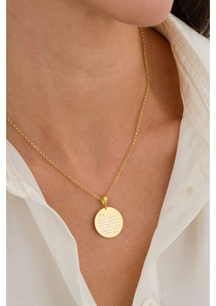 Ayet-El Kürsi 925 Ayar Gümüş Kadın Kolye fiyatları