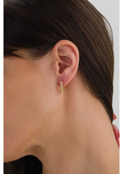 925 Ayar Gümüş 5 Taşlı Kadın Küpe fiyatları