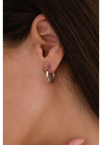 925 Ayar Gümüş Taşlı Halka Küpe fiyatları