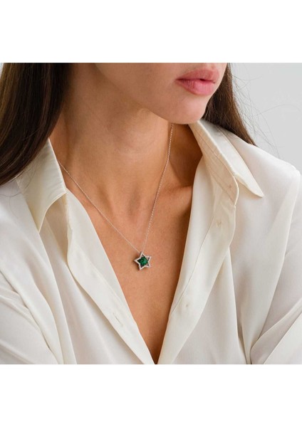 Orman Yıldızı Kolye 925 Ayar Gümüş modelleri