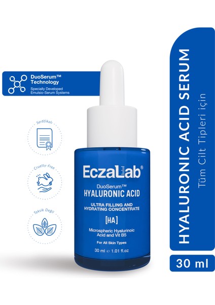 Hydrofill Hyaluronik Asit Duo Serum 30ml