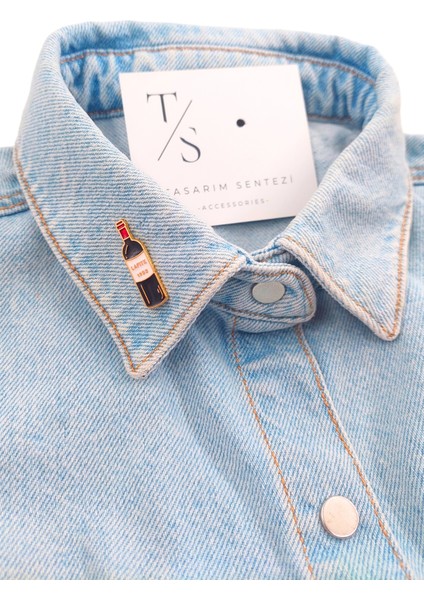 Rozet Metal Broş Şarap Şişesi Bar Barmen Barmaid Barista Yaka Okul Çantası Kıyafet Şapka Aksesuar fiyatları