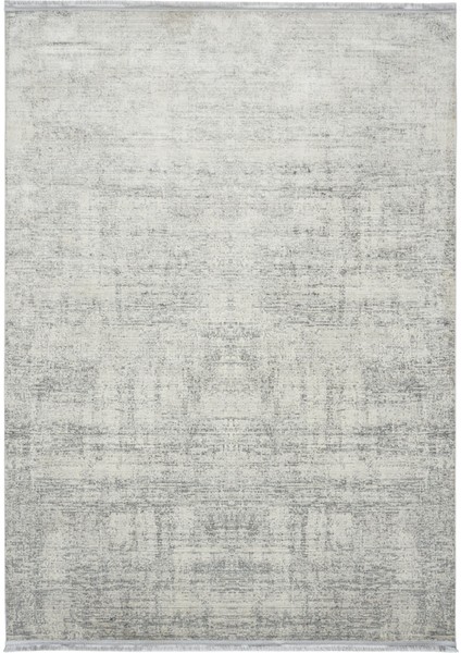 Halı Riena 1161 Gri Yumuşak Dokulu Yıkanabilir Ince Kadife Dokuma Taban Saten Bambu Halı