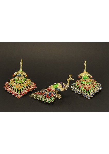 Swarovski Taşlı Tavuskuşu Model 6