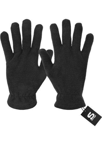 3'lü Kışlık Set Polar Bere, Eldiven, Boyunluk - Warm - Siyah - (SBLN.008) fırsatları