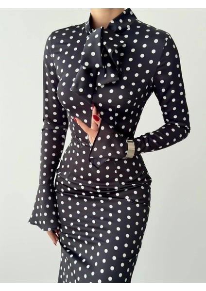 Potenza Puantiyeli Elbise fırsatları