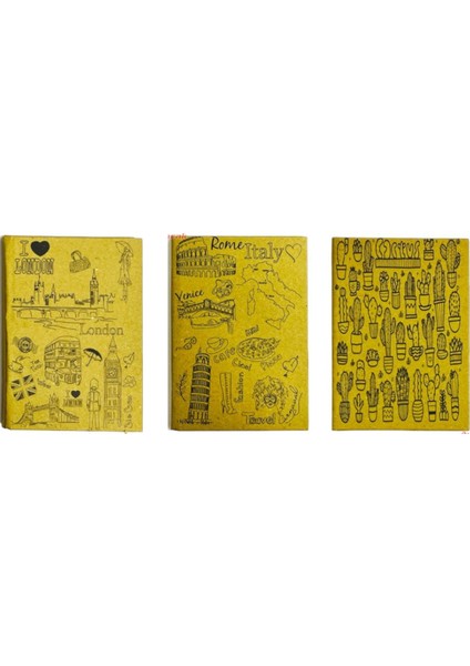 Kraft Defter Çizgili Sert Kapak