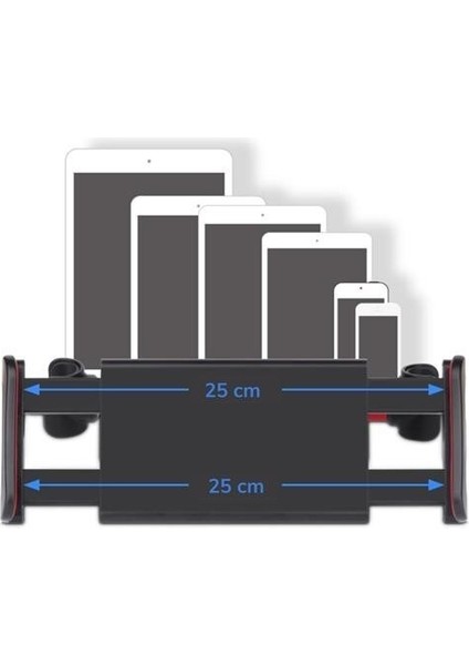 Oto Koltuk Arkası Telefon Tablet Tutucu Ayarlanabilir 360 Derece Dönebilen Pratik Stand modelleri