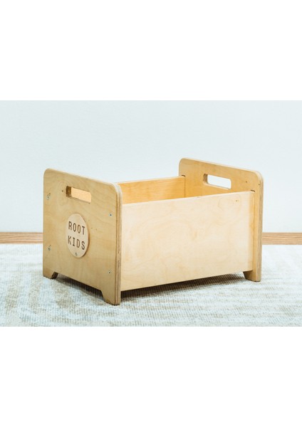 Ahşap Oyuncak ve Kitap Kutusu - Montessori Tarzı Depolama ve Düzenleyici fiyatları