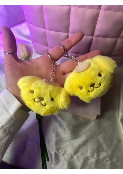 Pompompurin 1 Adet Minik Peluş Anahtarlık/hediyelik Çanta Süsü