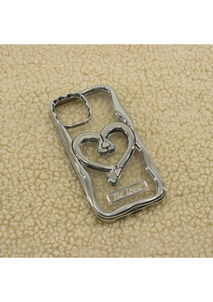 Iphone 14 Pro Uyumlu Kalp Stand Özellikli Be Love Yazı Karakterli Silikon Kılıf