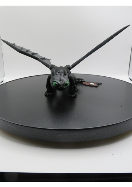 Flexi Gecenin Öfkesi (Night Fury) – Dişsiz (Toothless) Ejderha Figürü | Hareketli Kanatlar & 3 Parça Modüler Tasarım 🖤