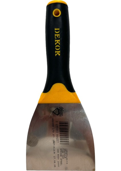 Profesyonel Yay Çeliği Plastik Saplı Macun Ispatula 10CM