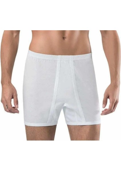 Erkek paçalı kilot beyaz pamuklu cotton konforlu yumuşak rahat yetişkin BKP1-1XL