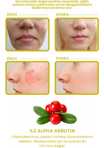 Cilt Tonu Eşitleyen Cilt Serumu, Glutatyon & Niacinamide Etkili 30ml modelleri