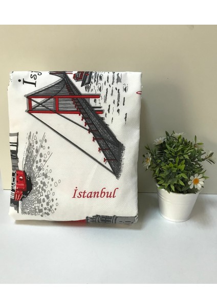 Ütü Masası Kılıfı Büyük Boy İpli Stoperli Keçeli Kılıfı Örtüsü Bezi 55 x 140 cm Istanbul