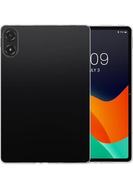 Poco Pad 12.1 İnç Uyumlu Kılıf Ultra İnce Esnek Renksiz Şeffaf Silikon Tablet Kapak Kılıfı