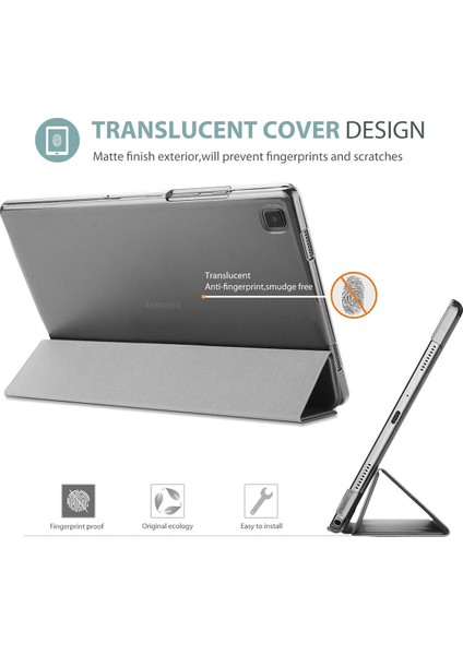 Samsung Galaxy Tab S6 Lite SM-P610 Kılıf Pu Deri Ön Arka Tam Koruma Standlı Katlanabilir Uyku Modlu Smart Kapak fırsatları