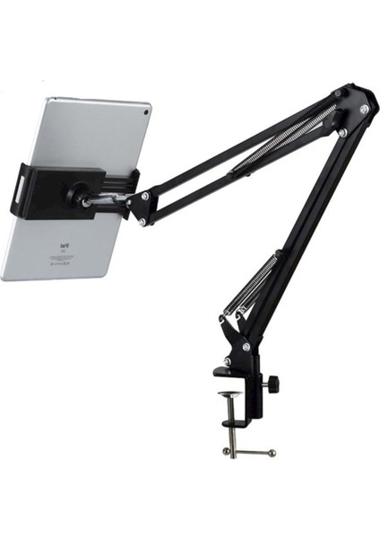 Masa Tablet 6" 11" Telefon Tutucu Esnek Uzun Kollu 360 Derece Dönebilen